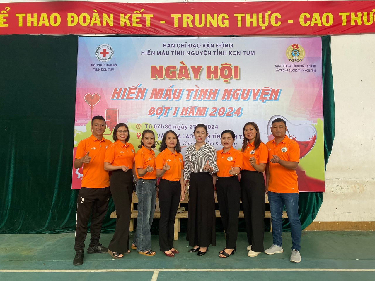 ĐOÀN VIÊN CÔNG ĐOÀN CỤM THI ĐUA CÔNG ĐOÀN NGÀNH VÀ TƯƠNG ĐƯƠNG TỈNH KON TUM SÔI NỔI HƯỞNG ỨNG NGÀY  TOÀN DÂN HIẾN MÁU TÌNH NGUYỆN NĂM 2024