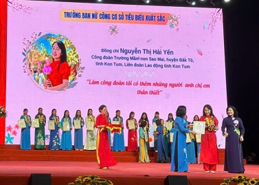 Chị Nguyễn Thị Hải Yến - Tấm gương Trưởng Ban nữ công Công đoàn cơ sở tiêu biểu xuất sắc