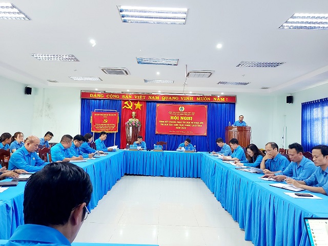 LĐLĐ tỉnh tổ chức Hội nghị đánh giá các phong trào thi đua và hoạt động giao ước thi đua các Cụm trực thuộc năm 2023