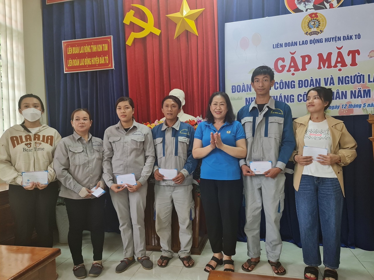 LĐLĐ huyện Đăk Tô gặp mặt đoàn viên, người lao động nhân “Tháng công nhân” năm 2023