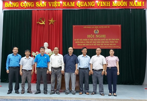 Hội nghị Ban Chấp hành LĐLĐ huyện Đăk Hà lần thứ X (khóa V), nhiệm kỳ 2018-2023