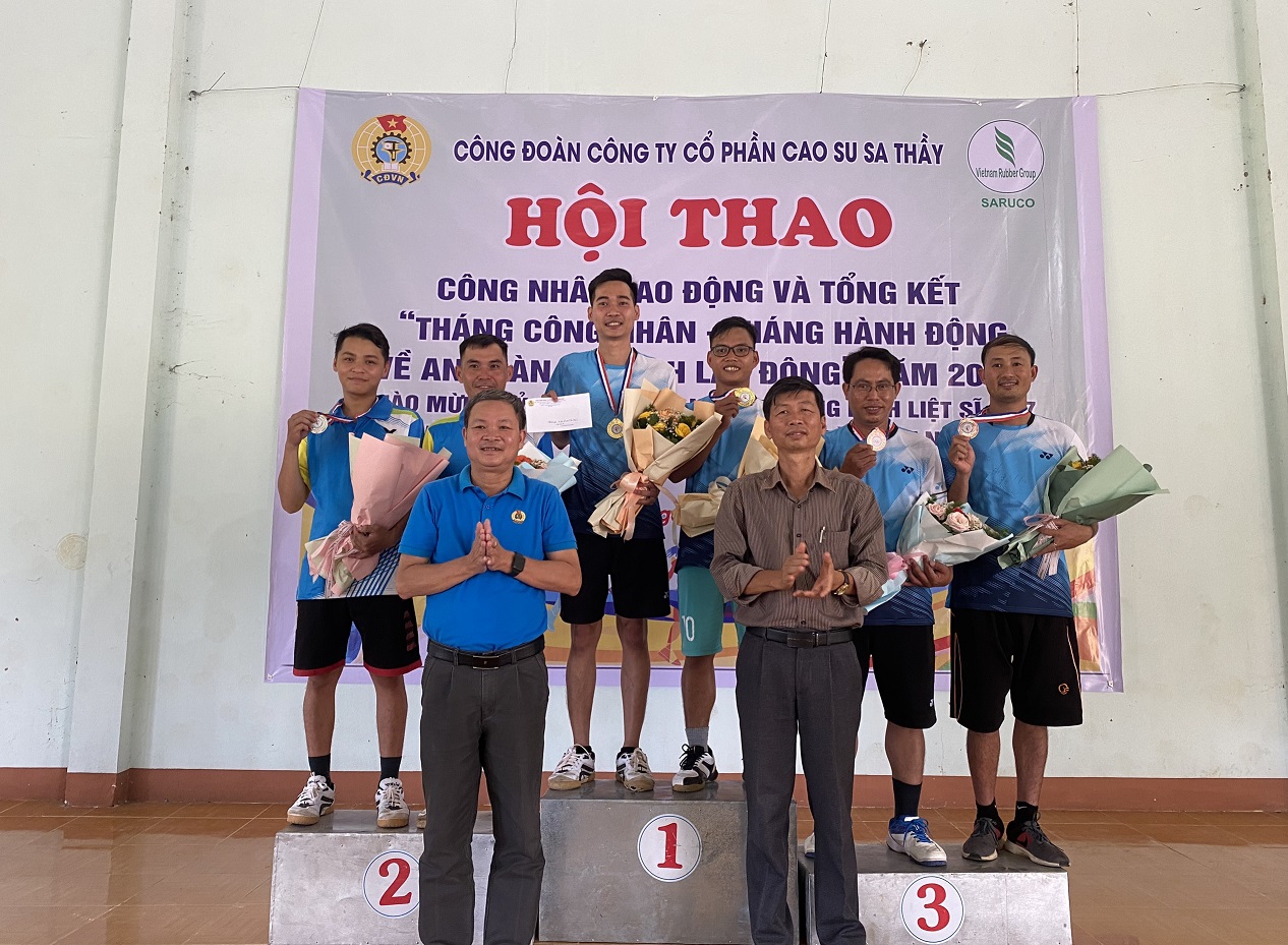 Công đoàn Cao su Sa Thầy tổ chức Hội thao CNVCLĐ năm 2022 Chào mừng kỷ niệm 93 năm Ngày thành lập Công đoàn Việt Nam