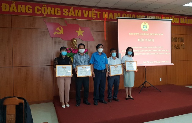 Hội nghị BCH Liên đoàn Lao động huyện Đăk Tô lần thứ XII, nhiệm kỳ 2018-2023
