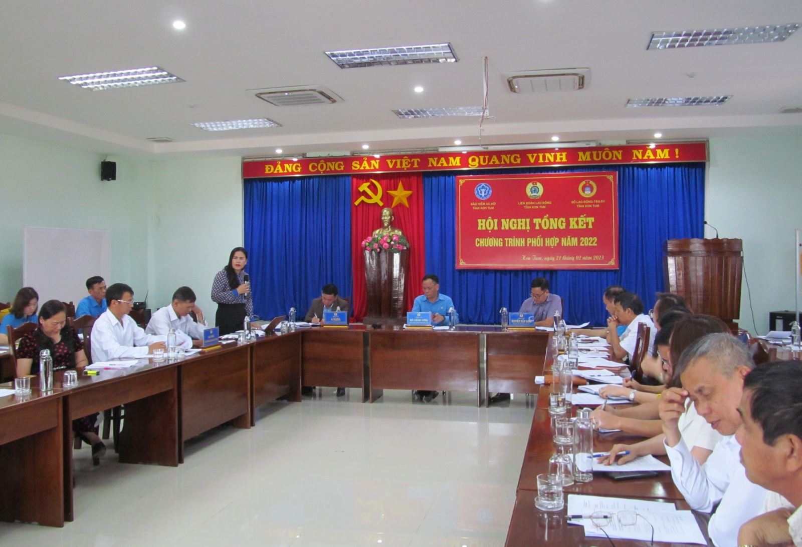 Hội nghị tổng kết chương trình phối hợp giữa Liên đoàn Lao động tỉnh với Bảo hiểm xã hội; Sở Lao động, Thương binh và Xã hội tỉnh năm 2022
