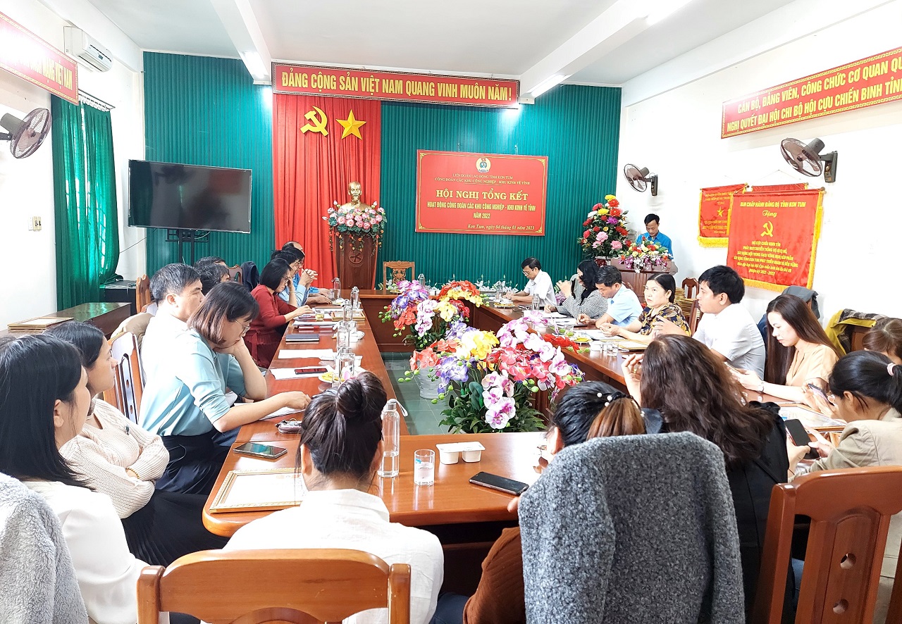 Công đoàn các Khu công nghiệp - Khu kinh tế tỉnh tổng kết hoạt động công đoàn năm 2022