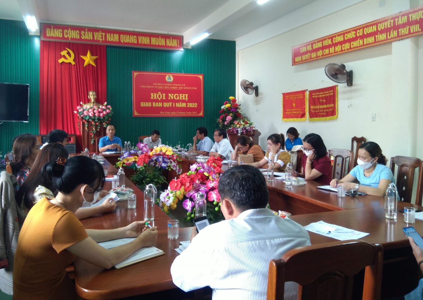 Công đoàn các Khu công nghiệp - Khu kinh tế Giao ban Công đoàn quý I, triển khai nhiệm quý II năm 2022