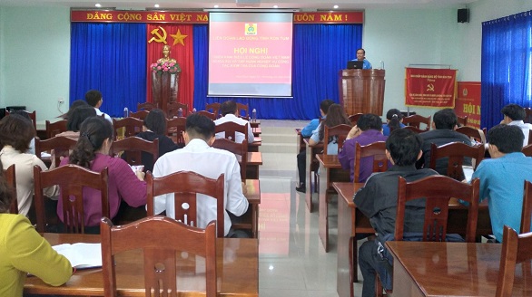 Quán triệt Điều lệ và Hướng dẫn thi hành Điều lệ Công đoàn Việt Nam (khóa XII), tập huấn Công tác kiểm tra, giám sát Công đoàn