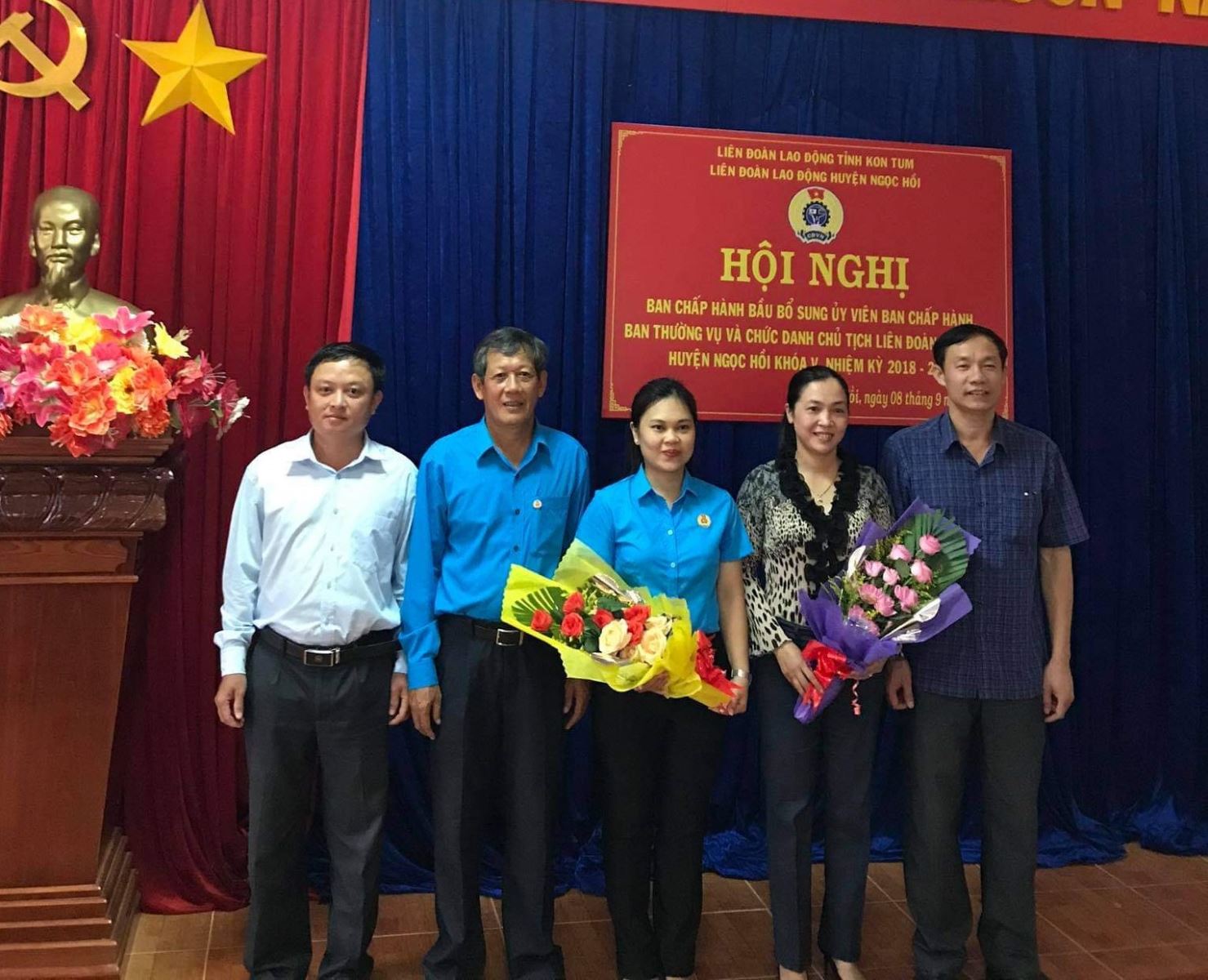 Ban chấp hành Liên đoàn Lao động huyện Ngọc Hồi bầu chức danh Chủ tịch khóa V, nhiệm kỳ 2018-2023.
